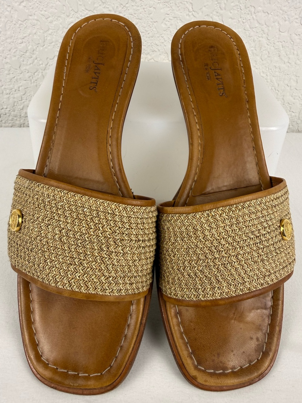Eric Javits | Bellport Slide Sandals | Natural | Women's 9M